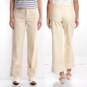 🌻NEW NYDJ Teresa Wide Leg Ankle Jeans in Feather | Size 12